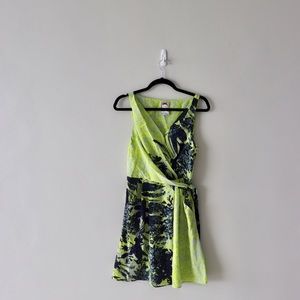 Jungle Leaf Asymmetrical Dress by Yoana Baraschi